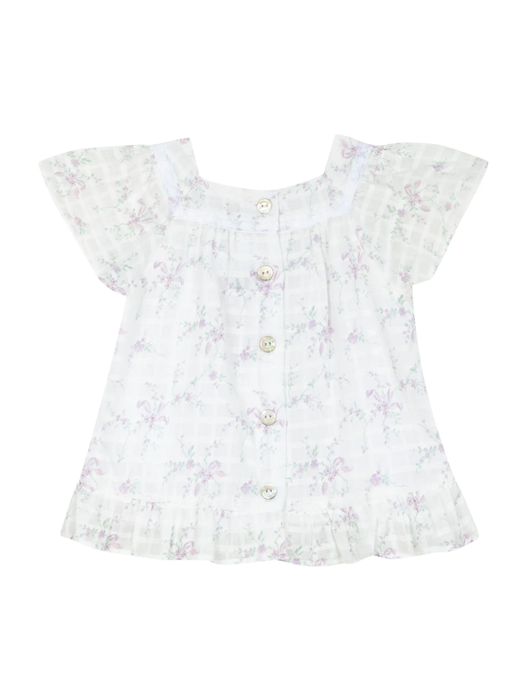 Tunic - Lilac print cotton