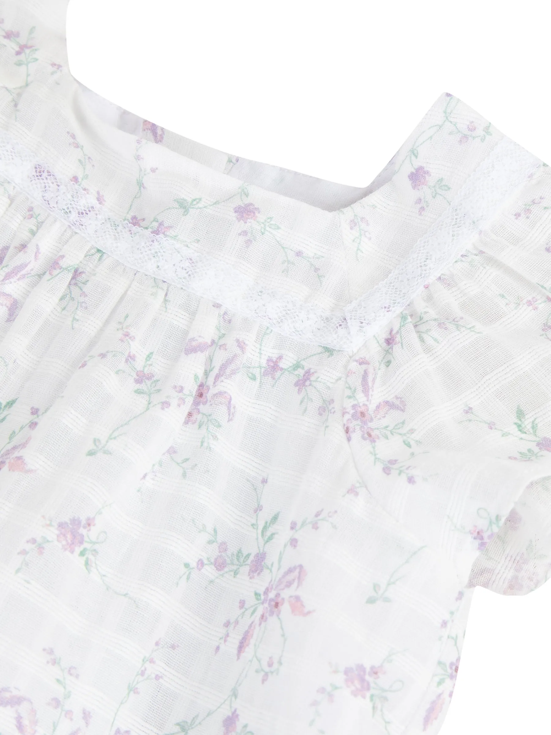 Tunic - Lilac print cotton