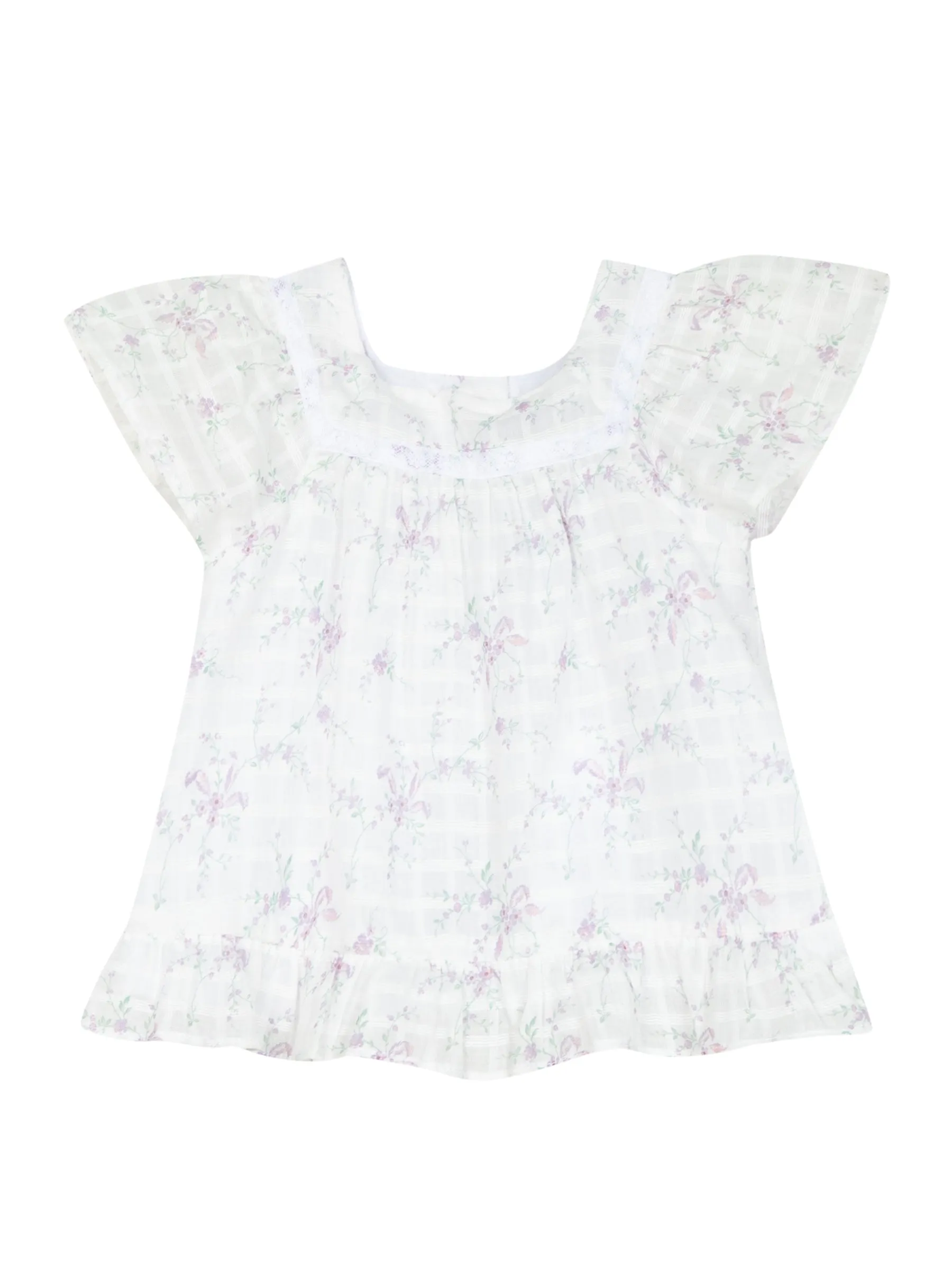 Tunic - Lilac print cotton