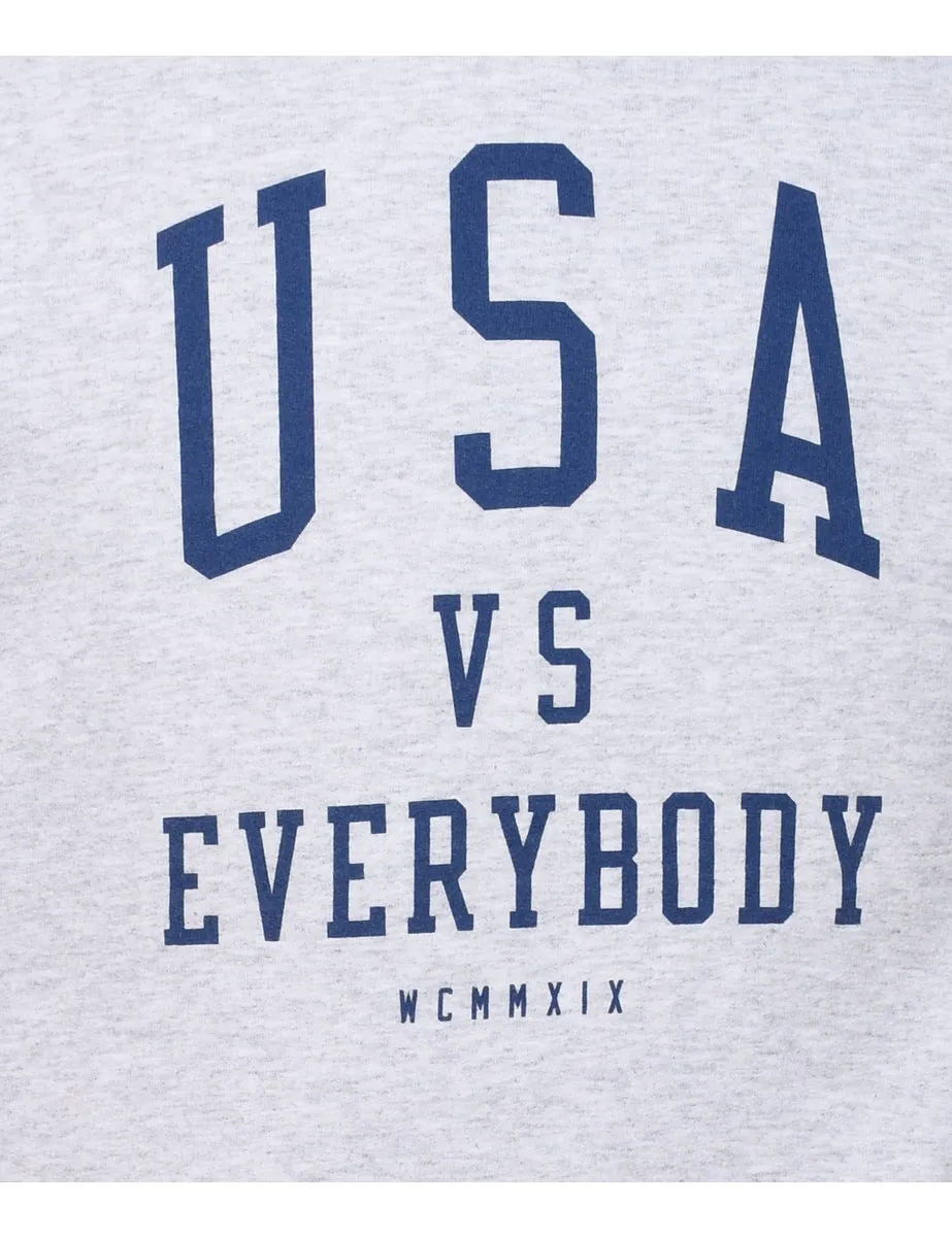 USA VS Everybody Printed Sweatshirt - S