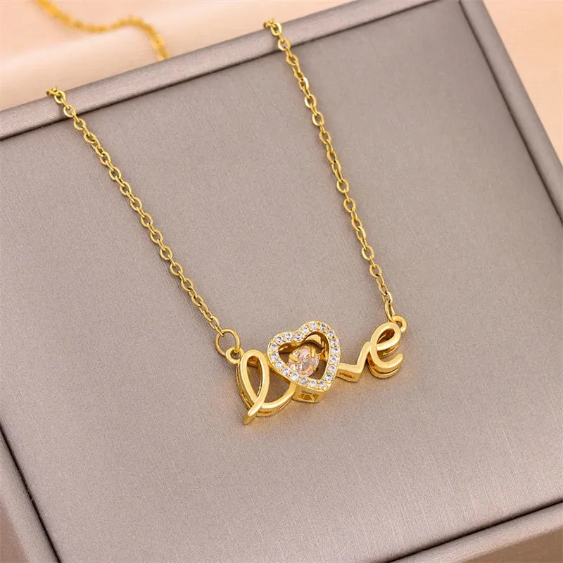 Valentines Day Gift New Titanium Steel Necklace