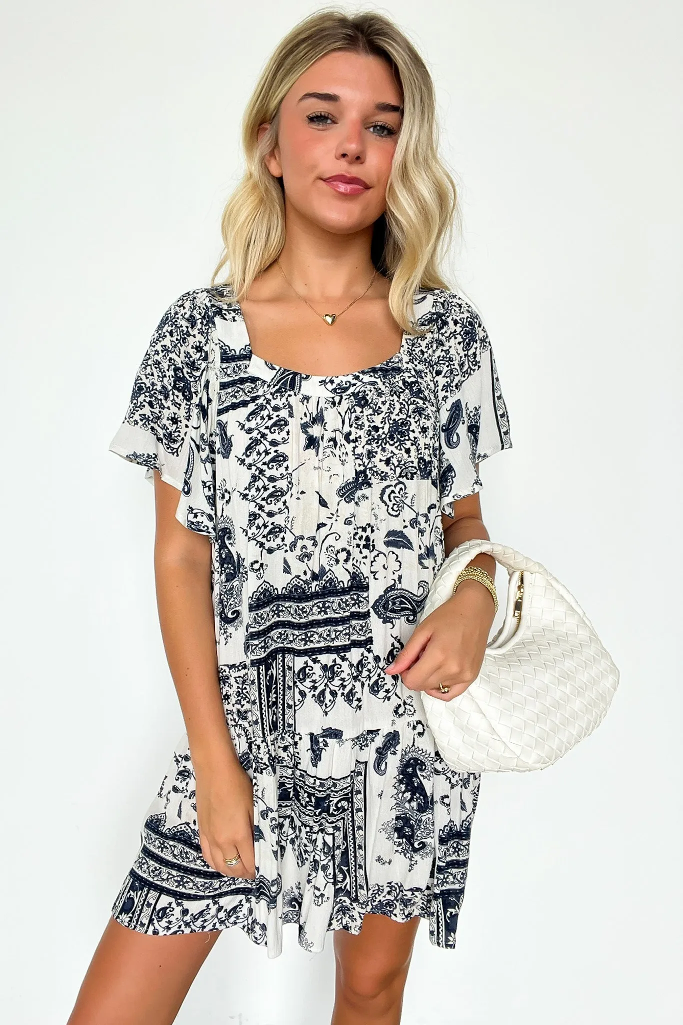 Valla Bandana Print Flowy Tunic Dress - FINAL SALE