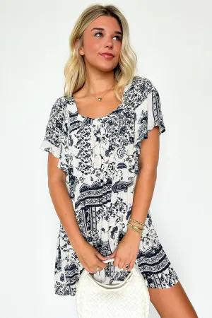 Valla Bandana Print Flowy Tunic Dress - FINAL SALE