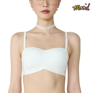 Wacoal Mood Smooth Bra ชุดชั้นในวัยรุ่น บราไร้ตะเข็บ รุ่น MM1X83 สีขาว (WH)