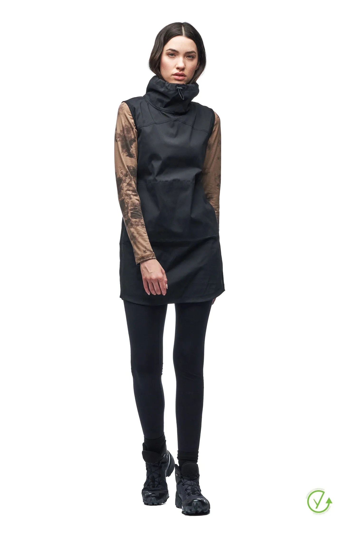 Women's Cangur Sleeveless Hooded Tunic