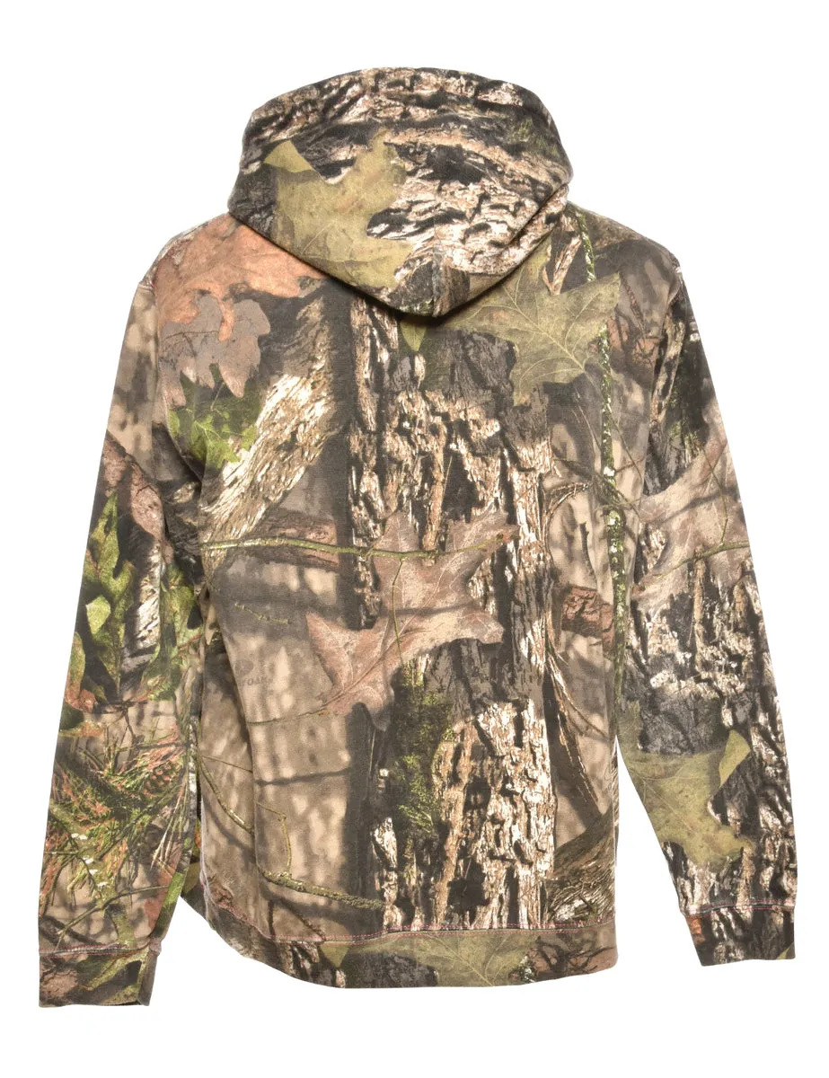 Woodland Printed Hoodie - L