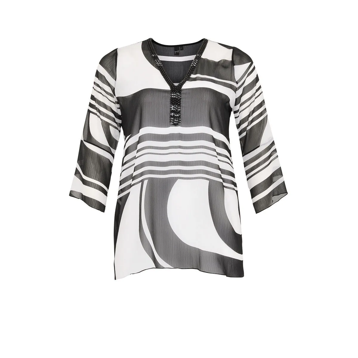 Yoek Tunic Pointy Bottom Graphic